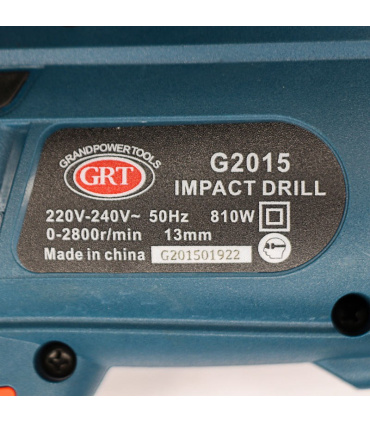 دریل چکشی نیم تنه فلزی 810 وات جی ار تی GRT
