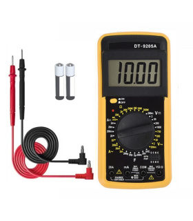 مولتی متر دیجیتال کلید ON/OFF دار باتری قلمی خور AAA مدل DT-9205A