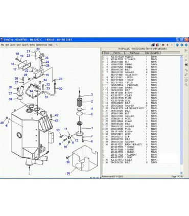 نرم افزار قطعه یابی Komatsu Linkone