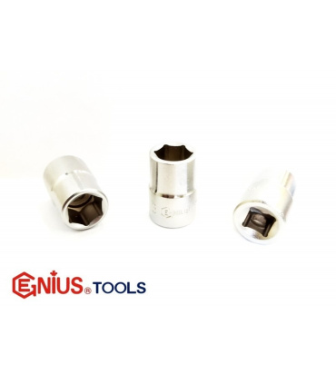 بکس کوتاه سایز 9 درایو 3/8 اینچ 6پر جنیوس GENIUS مدل 383212 (سایز 3/8 اینچ)