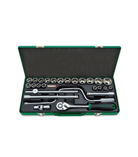 جعبه بکس حرفه ای 26 پارچه درایو 1/2 تاپ تول TOPTUL مدل GCAD2607