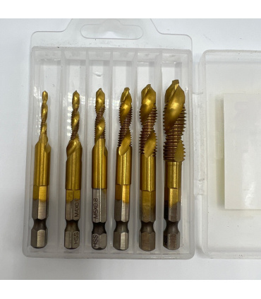 مته قلاویز 6 عددی HSS لزار LEZAR مدل DIN 371