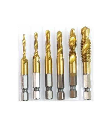 مته قلاویز 6 عددی HSS لزار LEZAR مدل DIN 371