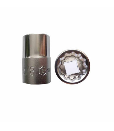 بکس کوتاه سفید 12پر درایو 1/2 سایز 5/8 جنیوس GENIUS مدل 473820