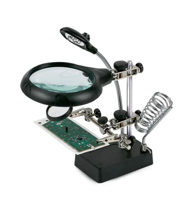 گیره مونتاژ ذره بین دار به همراه پایه هویه TE-800