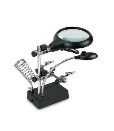 گیره مونتاژ ذره بین دار به همراه پایه هویه TE-800