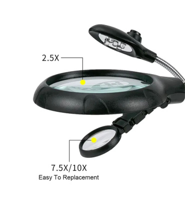 گیره مونتاژ ذره بین دار به همراه پایه هویه TE-800