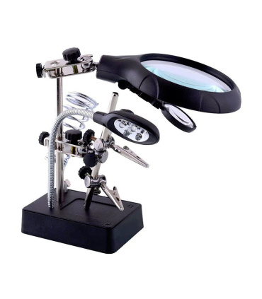 گیره مونتاژ ذره بین دار به همراه پایه هویه TE-800