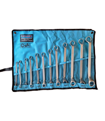 ست آچار 12 عددی دوسر رینگی سایز7*6 تا 32*30 میلیمتر هافنر HAFNER