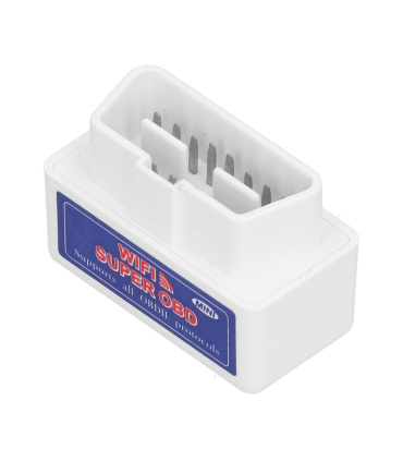 دستگاه دیاگ خودرو ELM327 ارتباط WiFi وای فای SUPER OBDII MINI (سفید)