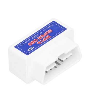 دستگاه دیاگ خودرو ELM327 ارتباط WiFi وای فای SUPER OBDII MINI (سفید)
