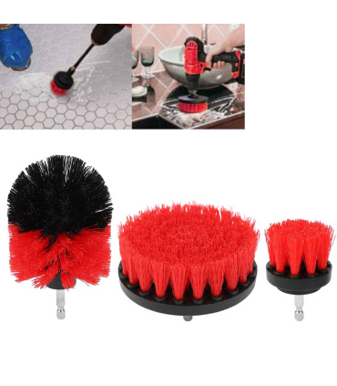 ست فرچه مبل شوی خودرو 3 عددی