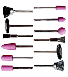 مجموعه 12 عددی سنگ و فرچه فرز انگشتی فیدارتولز FIDAR TOOLS