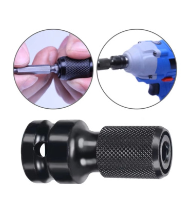 بیت هلدر درایو 1/2 اینچ به بیت خور قفل دار سایز 1/4 اینچ (تبدیل درایو 1/2 به بیت خور 1/4)