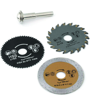 ست 3 عددی صفحه برش سر دریلی فلز ، چوب و سنگ میلیجو MILIJU مدل M3