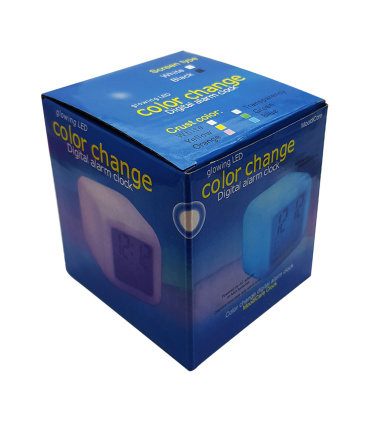 ساعت و دماسنج دیجیتال رنگی آلارم دار مکعب شکل سانیول SANYWEL  مدل CHH508