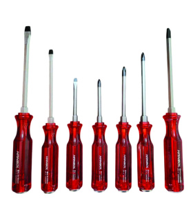 ست پیچ گوشتی 7 عددی ضربه و آچار خور صنعتی هانسول HANSOL مدل HS8555