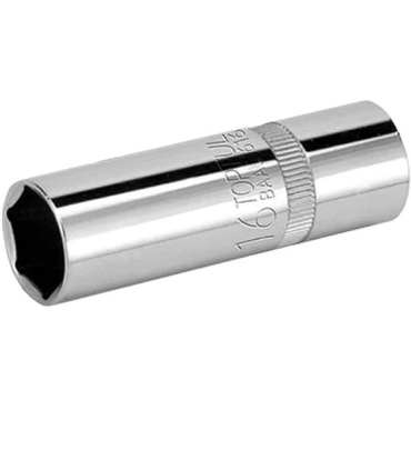 بکس شمع سایز 16 جداره نازک 6پر درایو 1/2 تاپ تول TOPTUL مدل BAAU1616