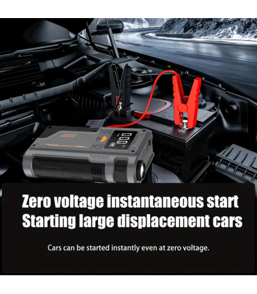 جامپ استارت خودرویی بهمراه پمپ باد و چراغ قوه شارژی پاورفول POWERFUL مدل T700