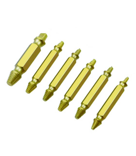 ست 6 عددی قلاویز چپگرد سر دریلی HSS مستر تولز MASTER TOOLS مدل 6P