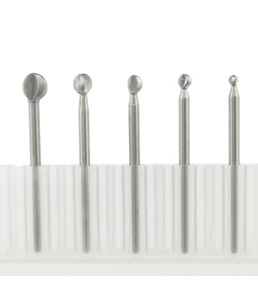 ست 5 عددی فرز چوب ساب کروی (گرد) با دنباله سایز 3