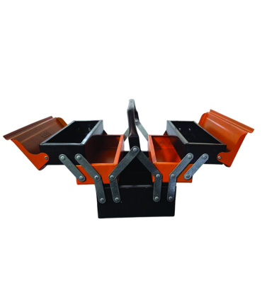 جعبه ابزار فلزی 30 سانت 3 طبقه تبریز ابزار غفاری مدل 303