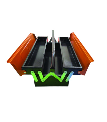 جعبه ابزار فلزی 50 سانت 2 طبقه تبریز ابزار غفاری مدل 502