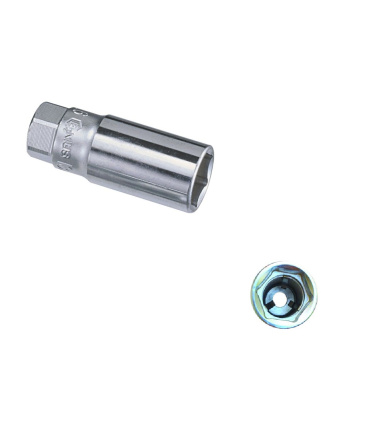 بکس شمع سایز 21 درایو 3/8 اینچ با فنر نگه دارنده شمع جنیوس GENIUS مدل 326021