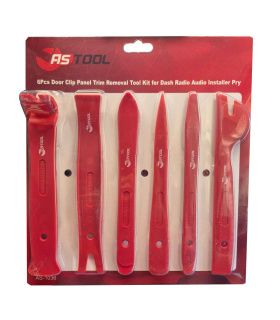 ست 6 عددی خارکش پلاستیکی رودری و داشبورد و پنل درآر خودرو آ اس تول AS TOOL مدل AS-1036