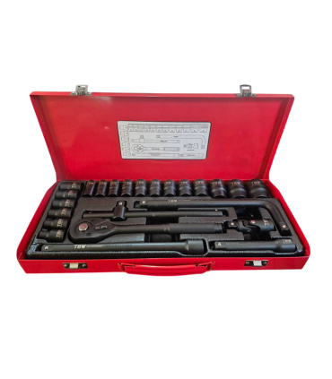 جعبه بکس 24 پارچه درایو 1/2 اینچ 6پر حرفه ای تی بی دابیلیو TBW مدل 6P