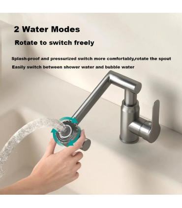 شیر آب اهرمی حرفه ای 540 درجه سر تاشو مدل WATER TAP