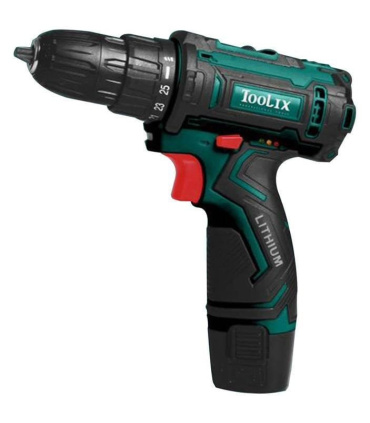 دریل پیچگوشتی شارژی 12ولت تک باتری سری 10 تولیکس TOOLIX مدل TX-2412