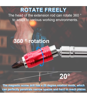 آداپتور و رابط سردریلی بیت خور فنری لغلغه ای 20 درجه مکسین MAXIN مدل MX20 (نارنجی یا قرمز)