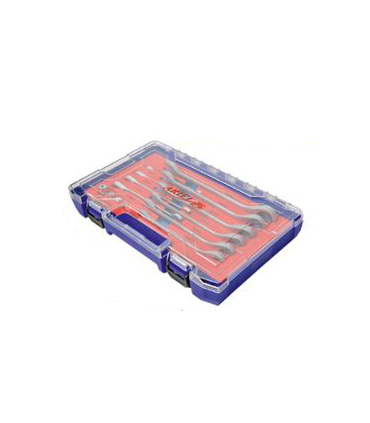 جعبه آچار 4+10 عددی یکسر رینگی جغجغه ای ضامندار با مبدل سه درایو آریل ARIEL مدل ARAG1401 ضمانت تعویض و استاندارد آلمان