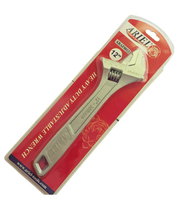 آچار فرانسه صنعتی فوق حرفه ای سایز 12 اینچ آریل ARIEL مدل ARAF0012 ضمانت تعویض