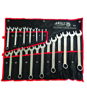 ست 26 عددی آچار یکسر تخت و رینگی فوق حرفه ای سایز6تا32 آریل ARIEL مدل ARAY2601 ضمانت تعویض و استاندارد آلمان