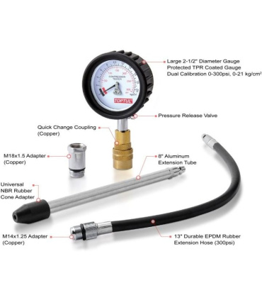 دستگاه کمپرس سنج سیلندر موتورهای بنزینی تاپ تول TOPTULمدل JGAI0402