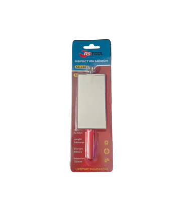 آینه بازرسی مکانیکی مستطیل 10*5 سانت دسته تلسکوپی TPR آس تول ASTOOL مدل AS-4403