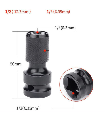 بیت هلدر بکس بادی درایو 1/2 اینچ به بیت خور قفل دار سایز 1/4 اینچ جاستر JUSTER مدل J8411 گارانتی6ماهه