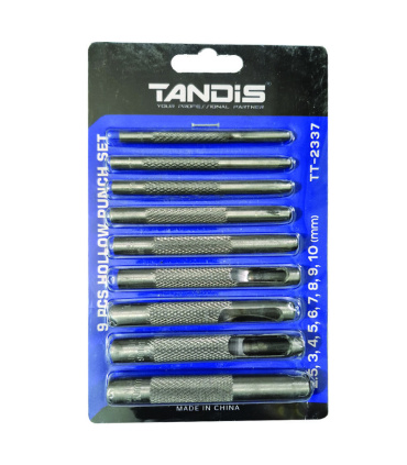 ست 9 عددی سنبه واشربر9عددی 2.5 تا 10 میلیمتر تندیس TANDIS مدل TT-2337 ( پانچ واشر بر دستی )