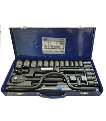 جعبه بکس 26 پارچه حرفه ای درایو 1/2 اینچ فشارقوی مشکی هلتی HELTY مدل HELTY-026 BK