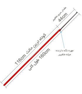 میله میزان فرمان مکسین MAXIN مدل YGN