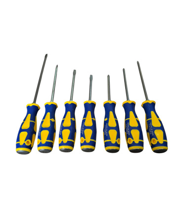 ست پیچ گوشتی 7 عددی دوسو و چهارسو ضربه و آچار خور FMS TOOLS مدل 7L تایوان