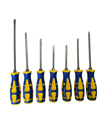 ست پیچ گوشتی 7 عددی دوسو و چهارسو ضربه و آچار خور FMS TOOLS مدل 7L تایوان