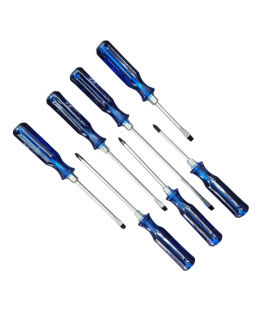 ست پیچ گوشتی 7 عددی دوسو تخت و چهارسو ضربه و آچار خور تات TAT مدل 7P